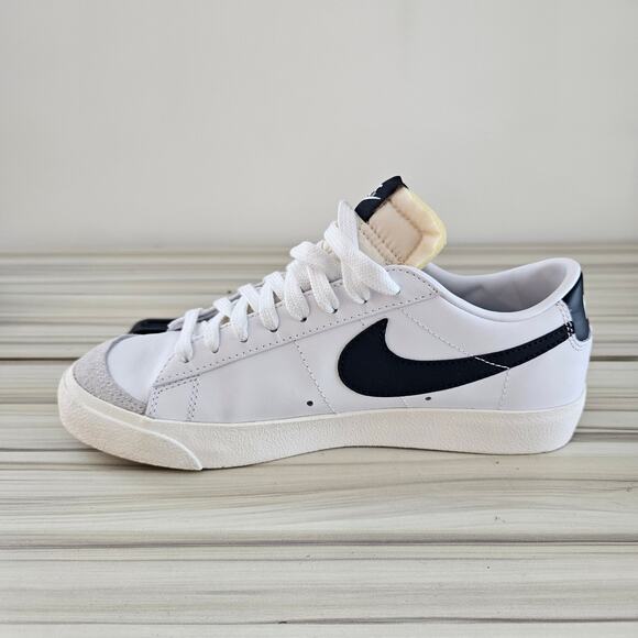 Nike White Leather Blazer Low '77 Vintage Men's Shoes Sneakers Size 7.5 - Picture 3 of 10